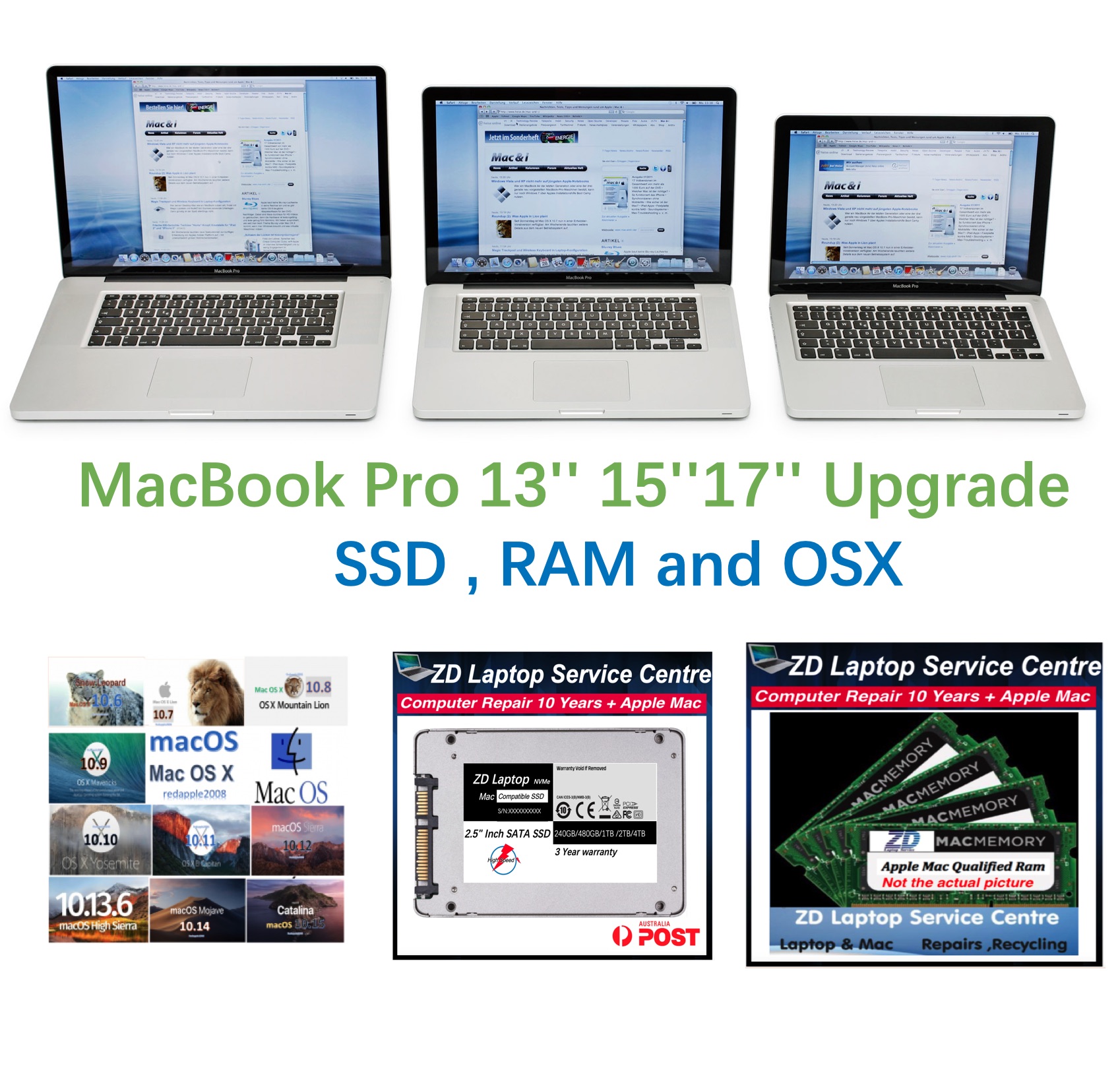 Apple MacBook Pro 2011 (Early) (Late) 13-inch 15-inch 17-inch ...