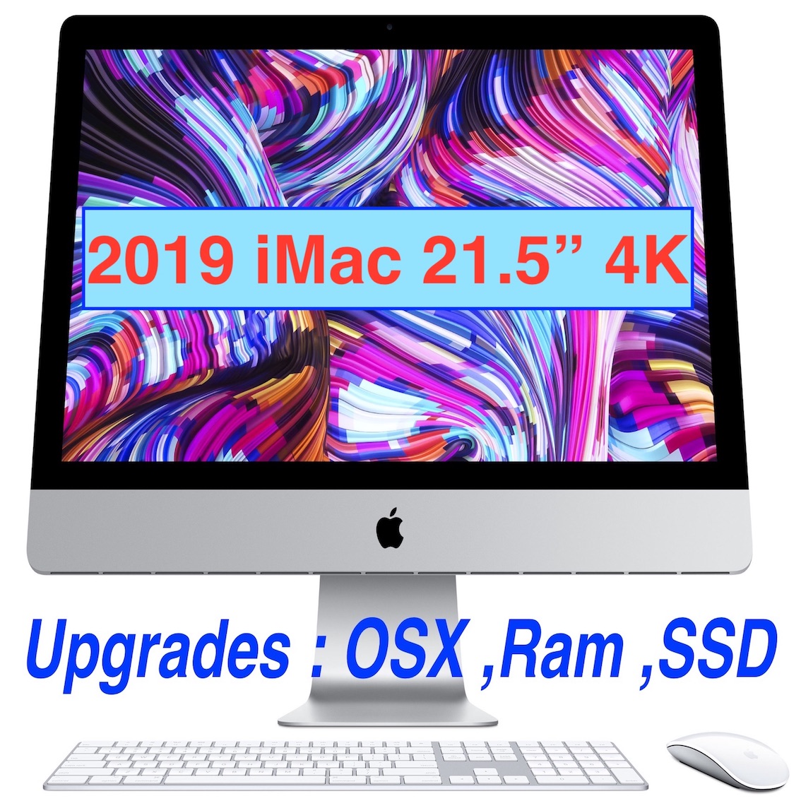 Apple iMac 2019 (Early) 21.5-inch (Retina 4k) OSX , Ram & SSD